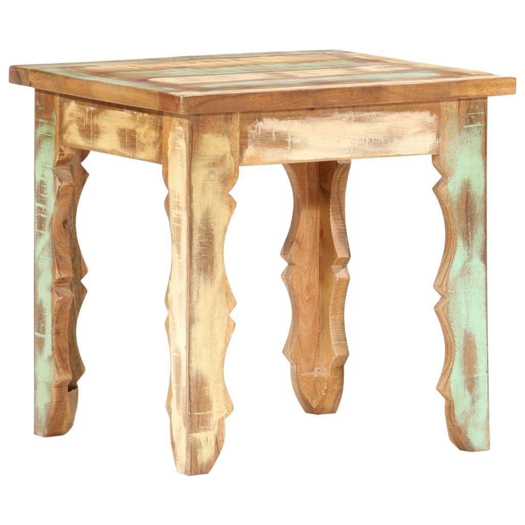Sofabord 40×40×40 cm i massivt genanvendt træ - antik look Sofabord 40×40×40 cm i massivt genanvendt træ - antik look