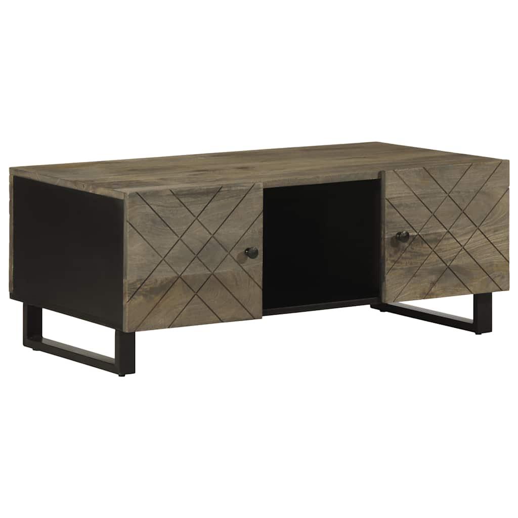 Sofabord i massivt mangotræ - 100 × 54 × 40 cm, sort Sofabord i massivt mangotræ - 100 × 54 × 40 cm, sort