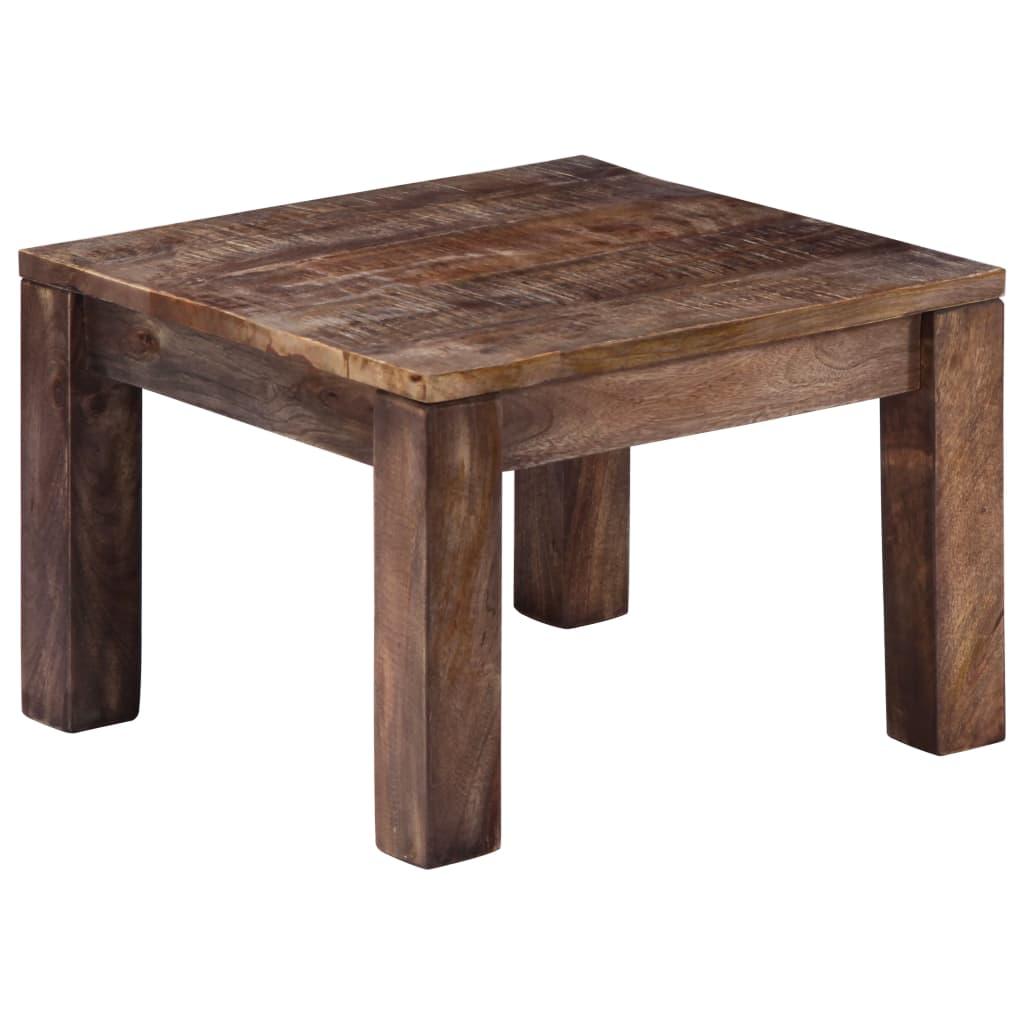 Sofabord i massivt mangotræ - 50 × 50 × 35 cm, mørkebrun Sofabord i massivt mangotræ - 50 × 50 × 35 cm, mørkebrun