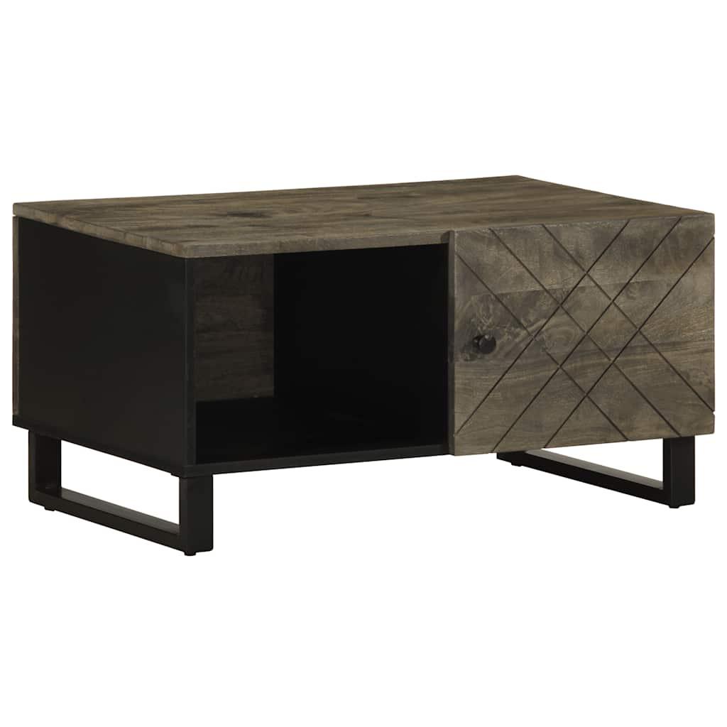 Sofabord i massivt mangotræ - 80 × 50 × 40 cm, sort Sofabord i massivt mangotræ - 80 × 50 × 40 cm, sort
