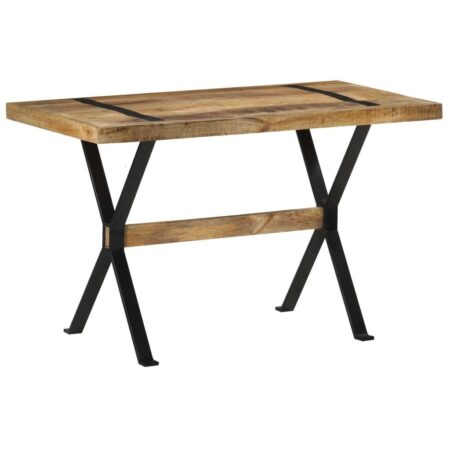 Spisebord 120 × 60 × 76 cm i ru mangotræ - industrielt design