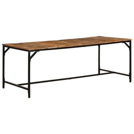 Spisebord 200 × 100 × 75 cm i massivt ru mangotræ