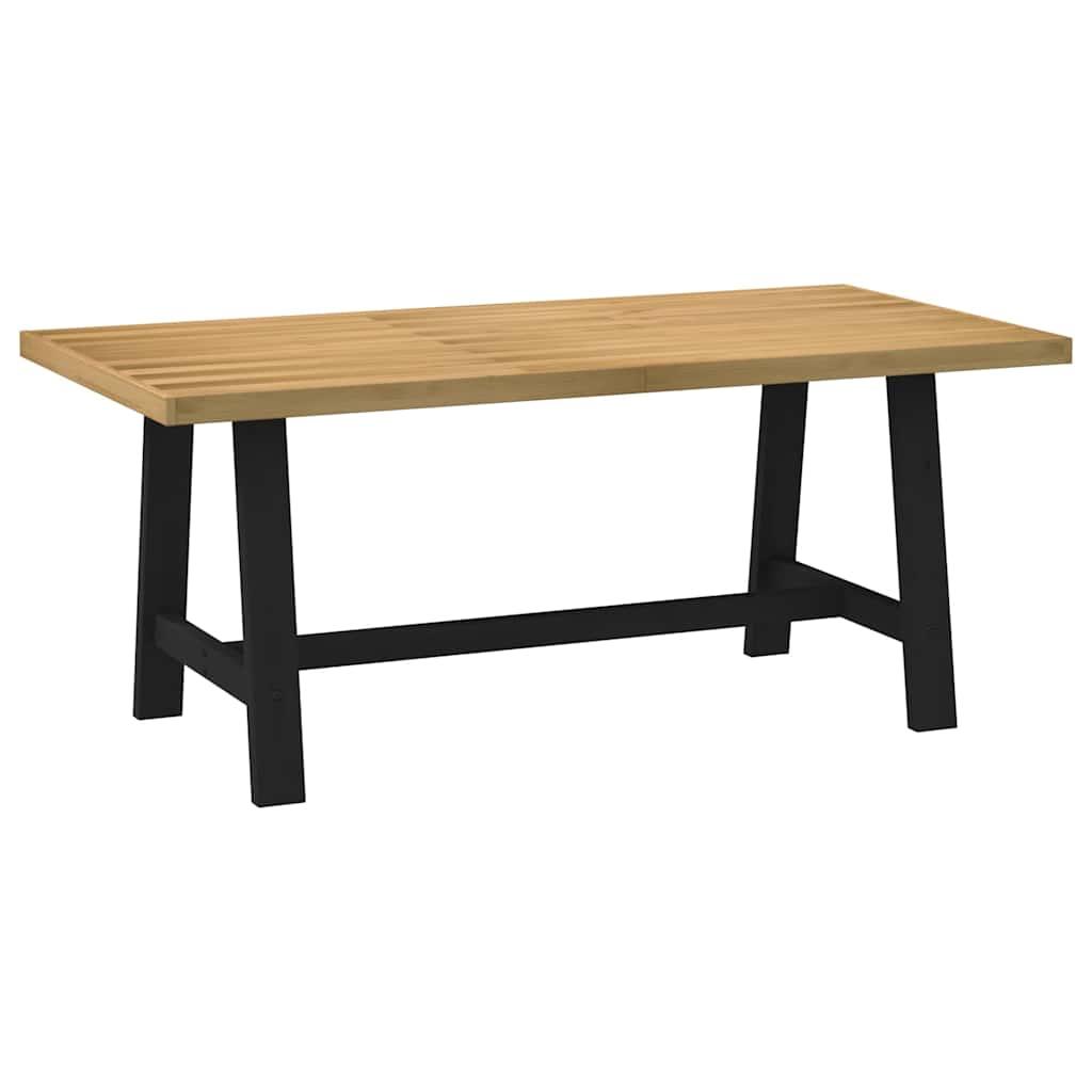 Spisebord NOAIN med A-formede ben 180 × 90 × 75 cm - massivt fyrretræ Spisebord NOAIN med A-formede ben 180 × 90 × 75 cm - massivt fyrretræ