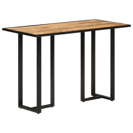 Spisebord i massivt mangotræ - 110 × 55 × 75,5 cm, industriel stil