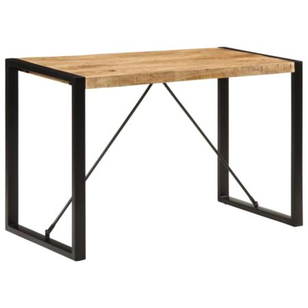 Spisebord i massivt ru mangotræ 120 x 55 x 76 cm
