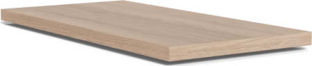 Tillægsplader Signature Lindholm til spisebord, 2 stk 50x100x4 cm, hvidpigmenteret olieret egetræsfinér
