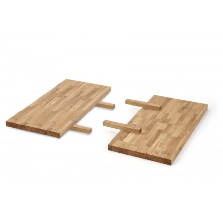 APEX & RADUS Spisebord med udtræk i massivt træ - 78/40 cm