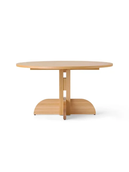 Audo Copenhagen Puffin Dining Table spisebord Oak Veneer Natural Natur egfiner, Ø140 cm