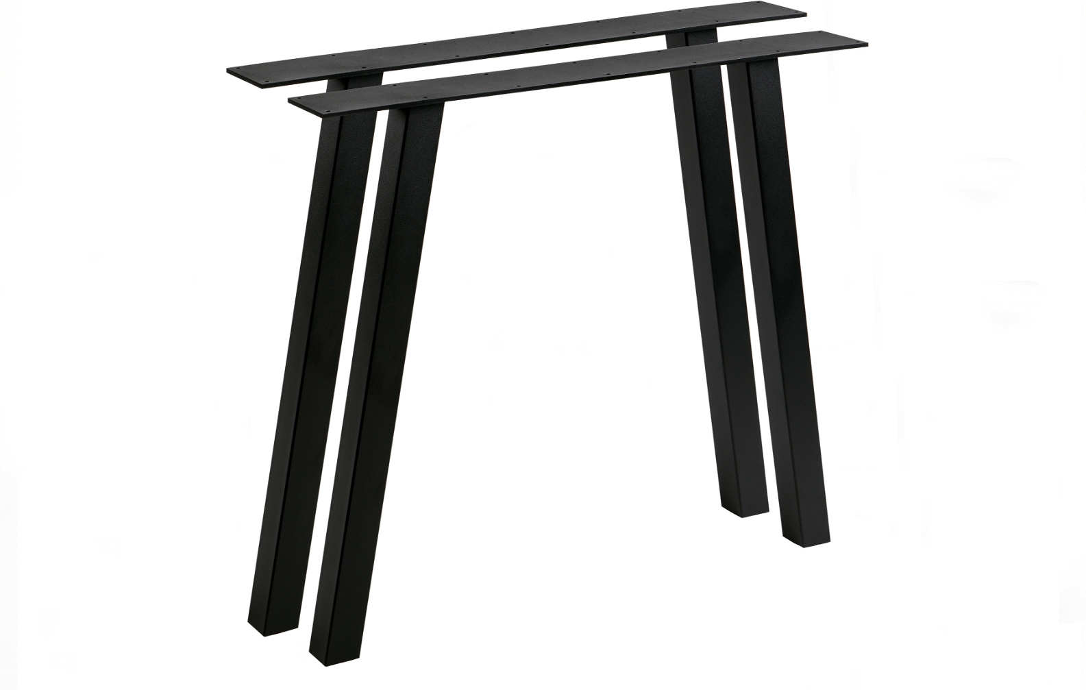 Bordben WOOOD Tablo A-Leg 72 cm sort metal understel sæt 2 dele til plankebord Bordben WOOOD Tablo A-Leg 72 cm sort metal understel sæt 2 dele til plankebord