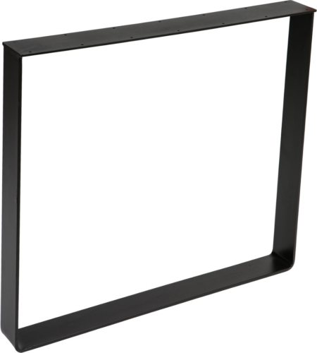 Bordben / understel WOOOD Tablo C-Leg til plankebord, pulverlakeret metal mat sort, H72 cm