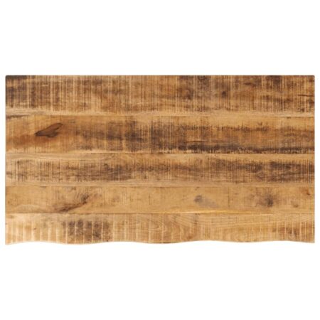 Bordplade 100 × 60 × 2,5 cm - naturlig kant i massivt mangotræ