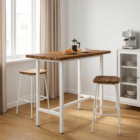 Bordplade i massivt akacietræ 100 x 50 x 3 cm rektangulær