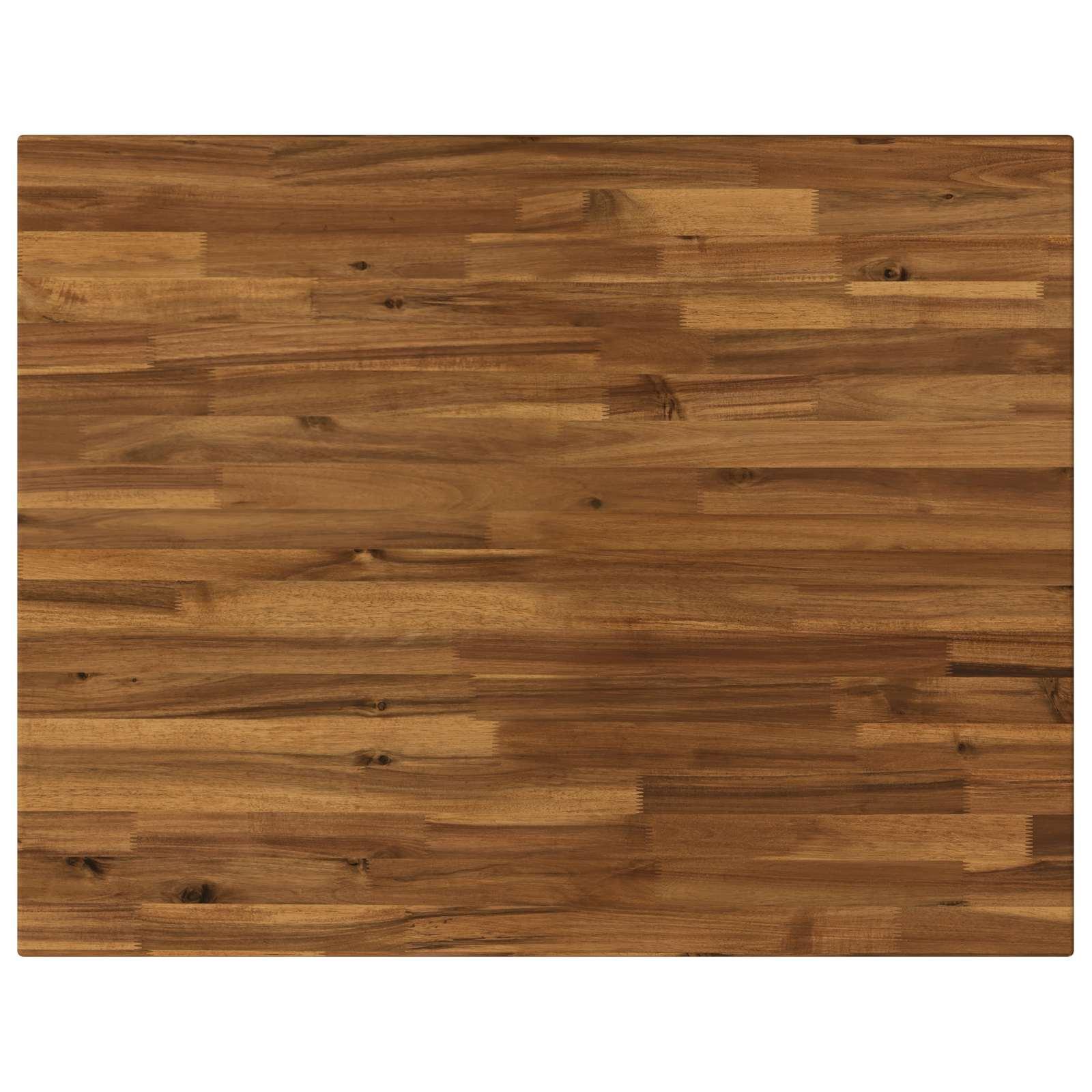 Bordplade i massivt akacietræ 90 x 70 x 3 cm rektangulær Bordplade i massivt akacietræ 90 x 70 x 3 cm rektangulær