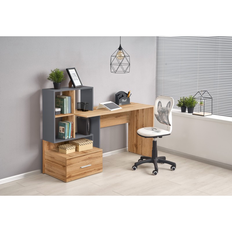 GROSSO Skrivebord Votan Eg / Antracit GROSSO Skrivebord Votan Eg / Antracit