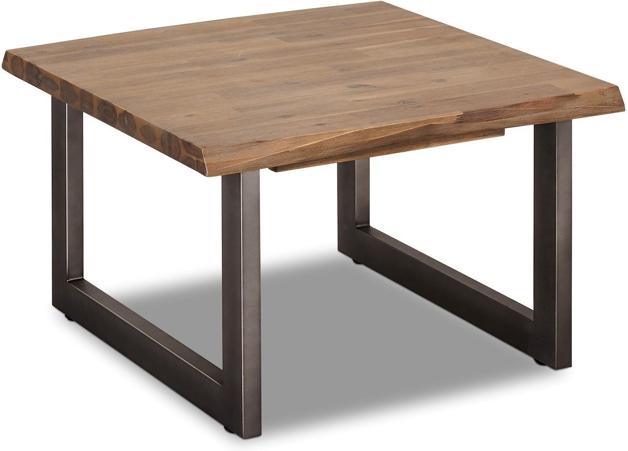 Hjørnebord Raymond & Hallmark Straiton sofabord i massivt akacietræ brun 70x70 H45 cm Hjørnebord Raymond & Hallmark Straiton sofabord i massivt akacietræ brun 70x70 H45 cm