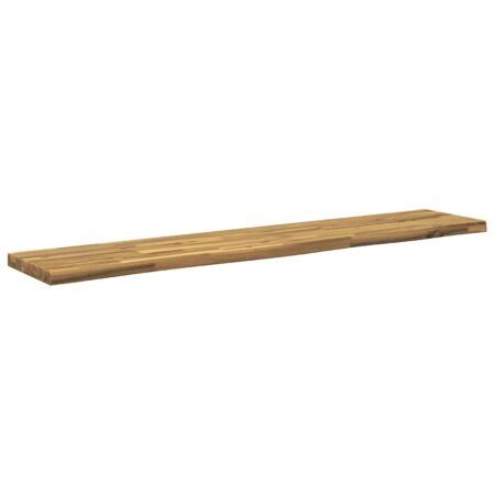Rektangulær bordplade 90 x 50 x 3,5 cm i massivt akacietræ, hvid