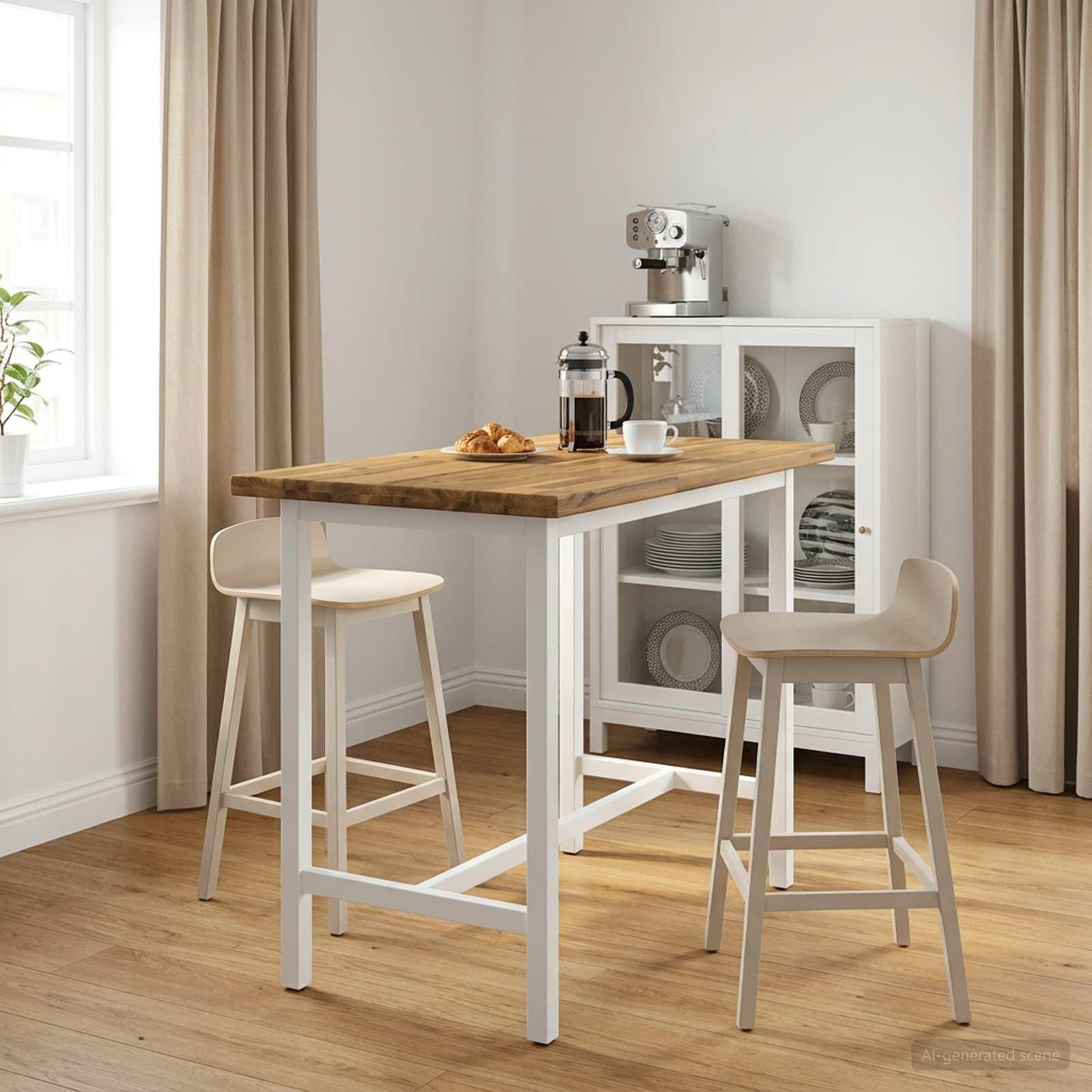 Rektangulær bordplade i massivt akacietræ 100 x 50 x 3 cm Rektangulær bordplade i massivt akacietræ 100 x 50 x 3 cm