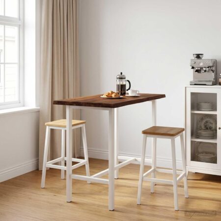 Rektangulær bordplade i massivt akacietræ 140 x 50 x 3 cm - mørk brun