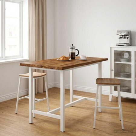 Rektangulær bordplade i massivt akacietræ 160 x 50 x 3 cm