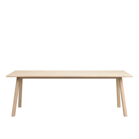 Rowico Clapperton spisebord - 220x95 - hvidpigmenteret eg