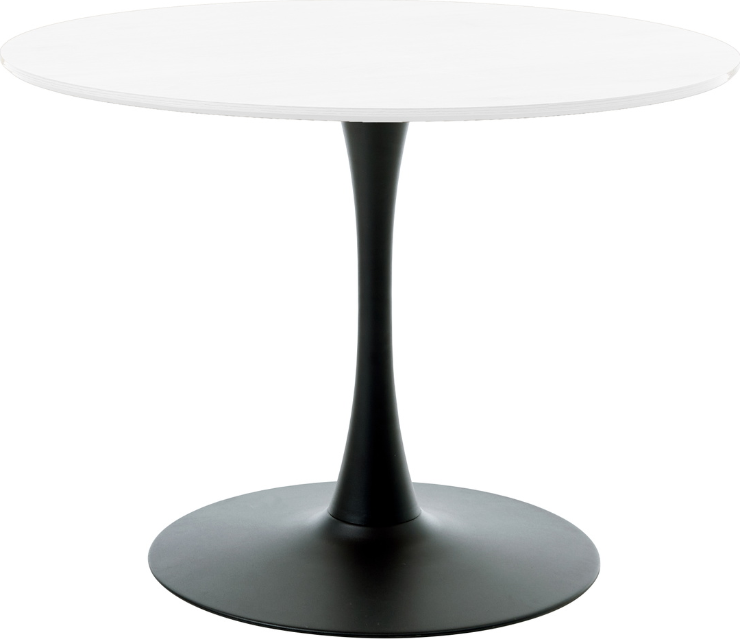 Rundt spisebord Nordique Design CESURA, sort/hvid, metal & MDF, Ø100 cm Rundt spisebord Nordique Design CESURA, sort/hvid, metal & MDF, Ø100 cm