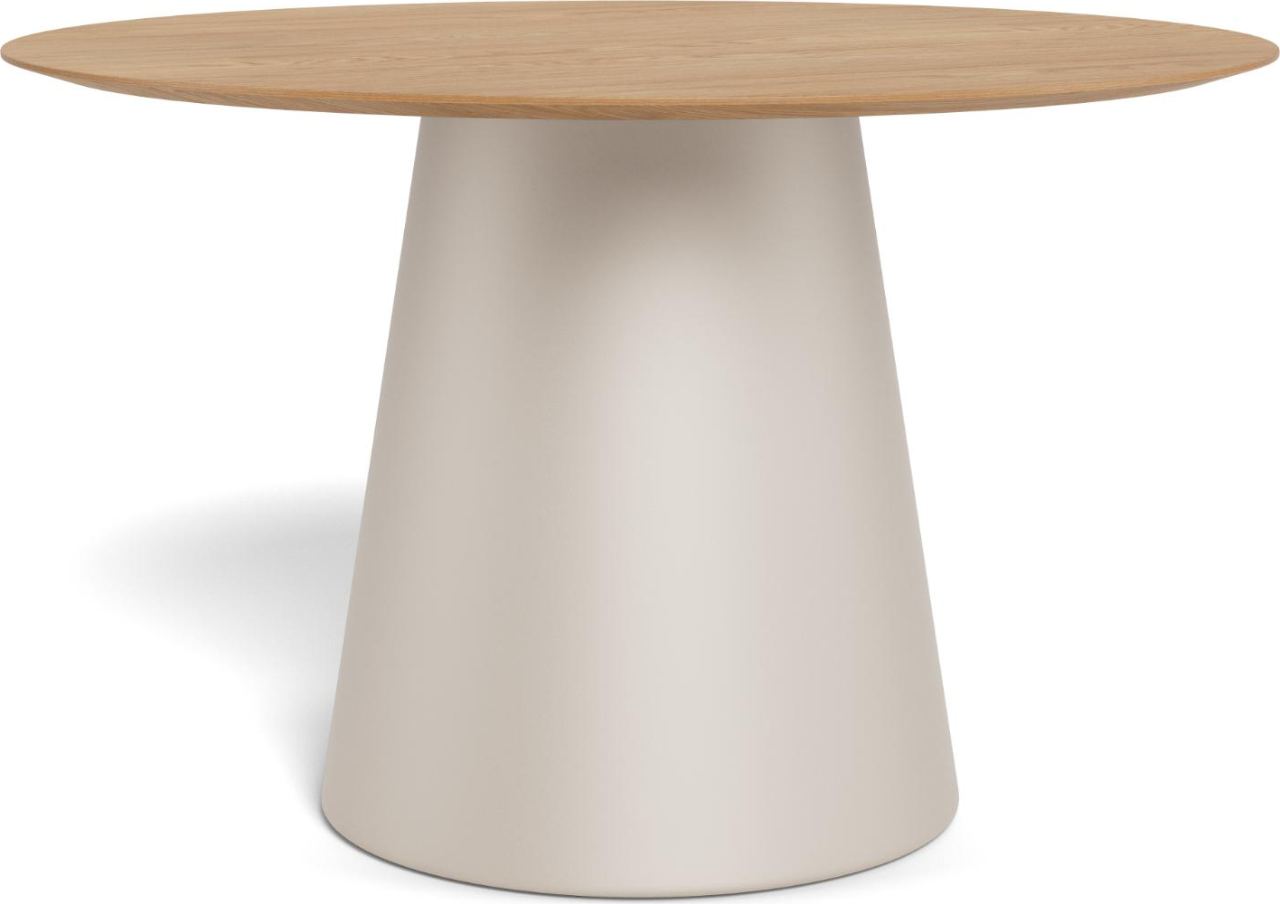 Rundt spisebord Signature Soli Ø120 cm, mat eg bordplade, grå pulverlakeret stål Rundt spisebord Signature Soli Ø120 cm, mat eg bordplade, grå pulverlakeret stål