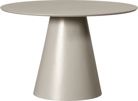Rundt spisebord WOOOD Jorre MDF antik beige Ø120