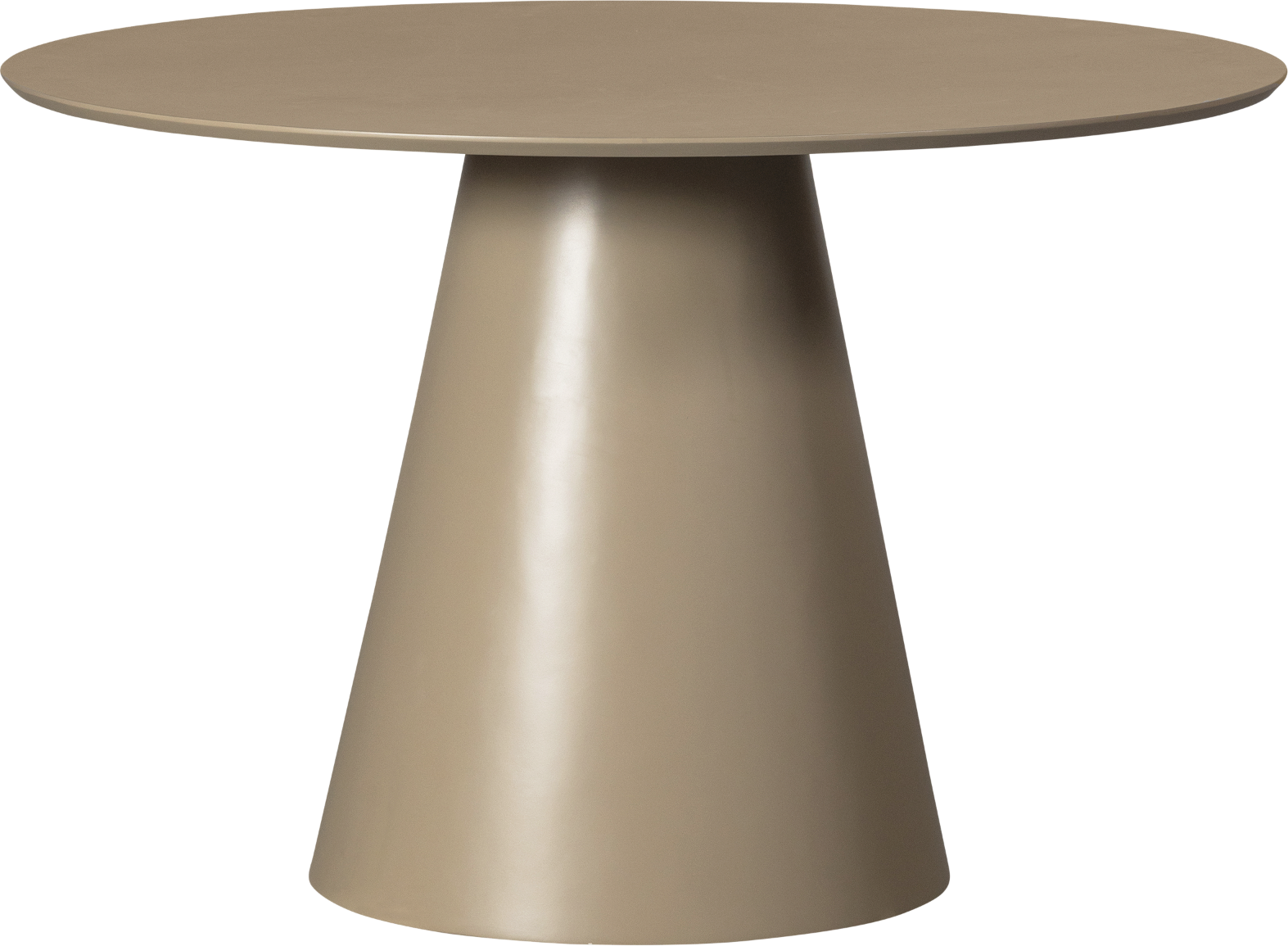 Rundt spisebord WOOOD Jorre Ø120 H76 militærbrun robust MDF Rundt spisebord WOOOD Jorre Ø120 H76 militærbrun robust MDF