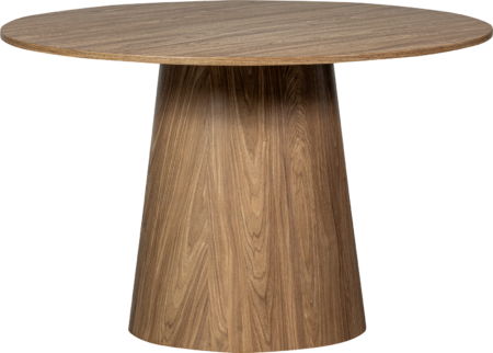 Rundt spisebord WOOOD Maan valnød MDF Ø120 cm