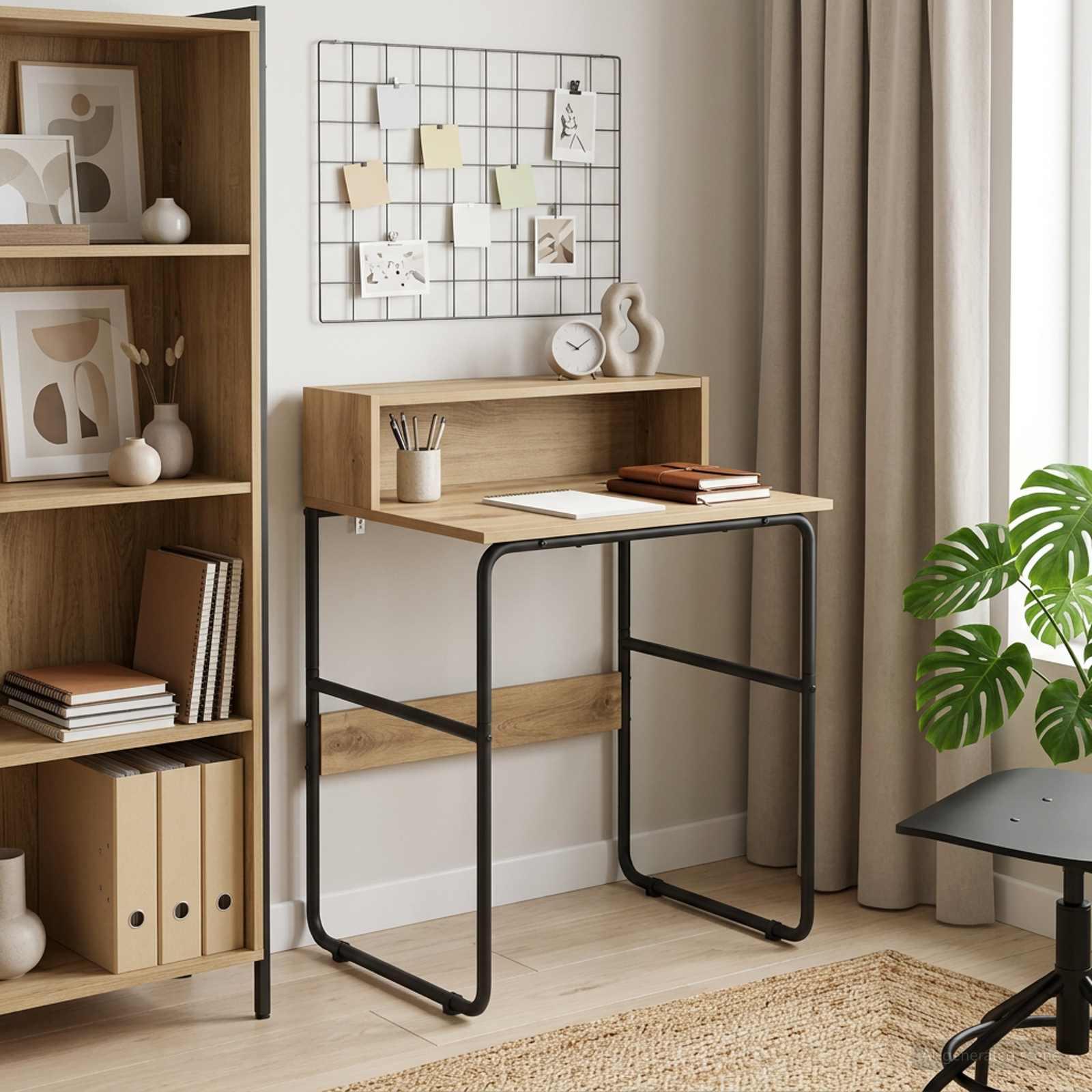 Skrivebord med opbevaring i artisan-eg 60 x 50 x 91 cm Skrivebord med opbevaring i artisan-eg 60 x 50 x 91 cm