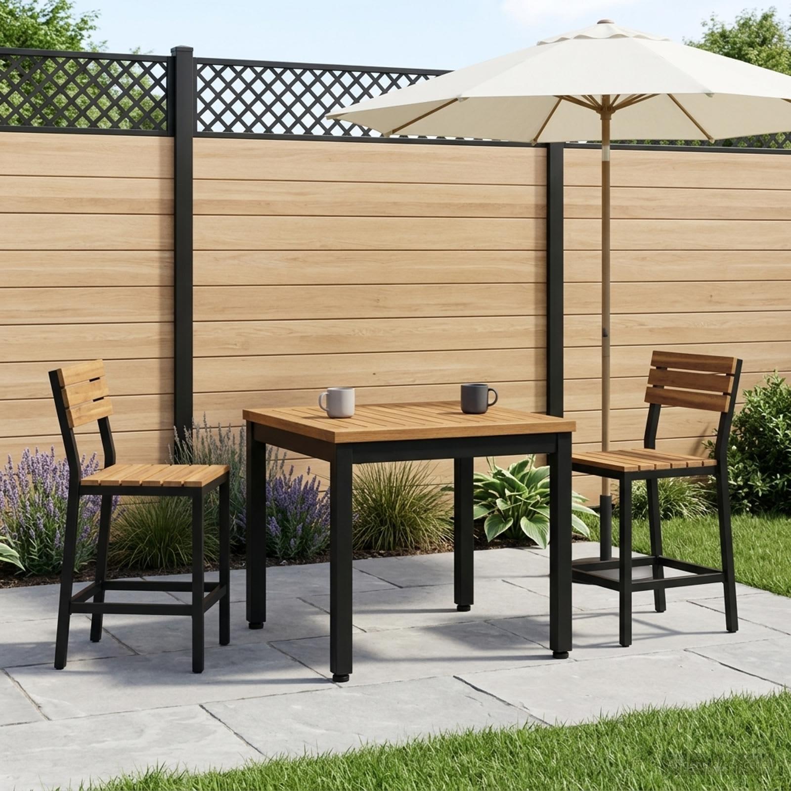 Sofabord naturfarvet og sort 50 x 48,5 x 36 cm Sofabord naturfarvet og sort 50 x 48,5 x 36 cm