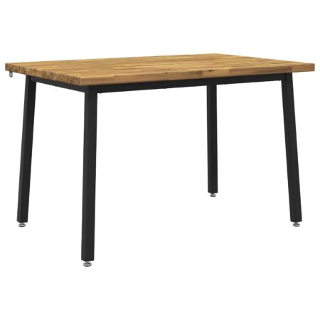 Spisebord 120 x 70 x 75 cm i massivt akacietræ - rektangulært