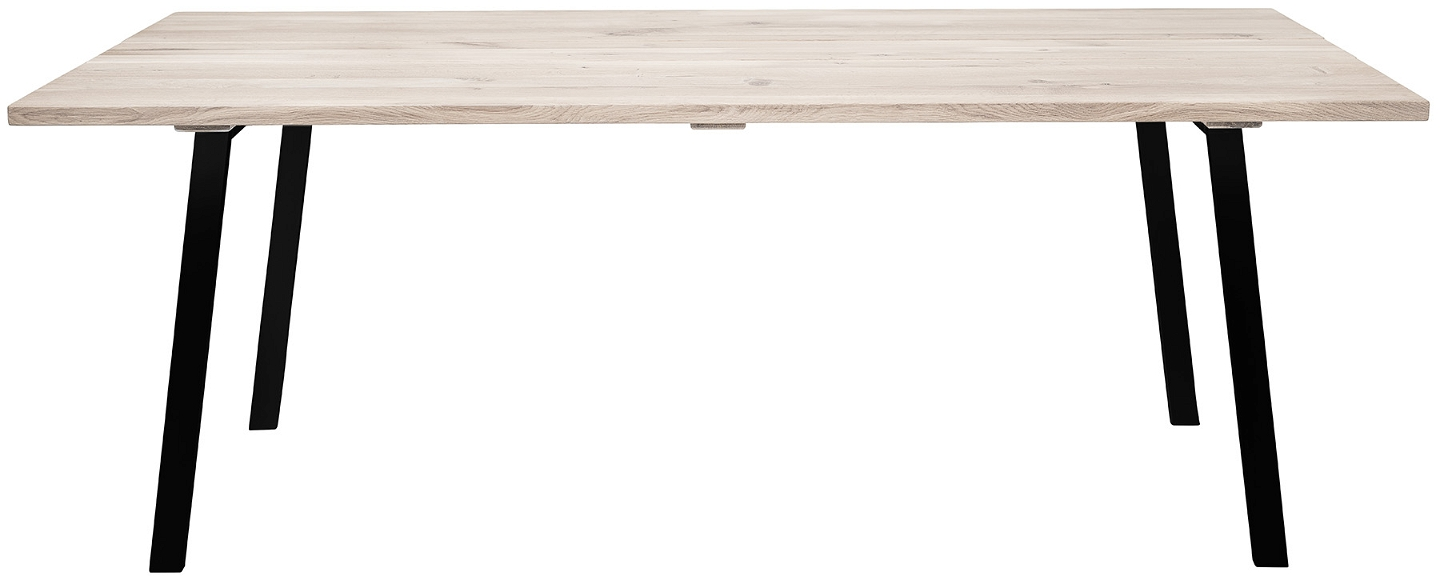 Spisebord Bloomingville Cozy i egetræ natur/sort 200 x 95 cm Spisebord Bloomingville Cozy i egetræ natur/sort 200 x 95 cm