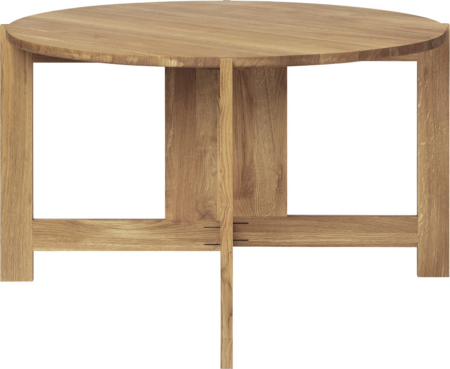 Spisebord Kristina Dam Collector i lakeret eg 124 x 129 cm natur