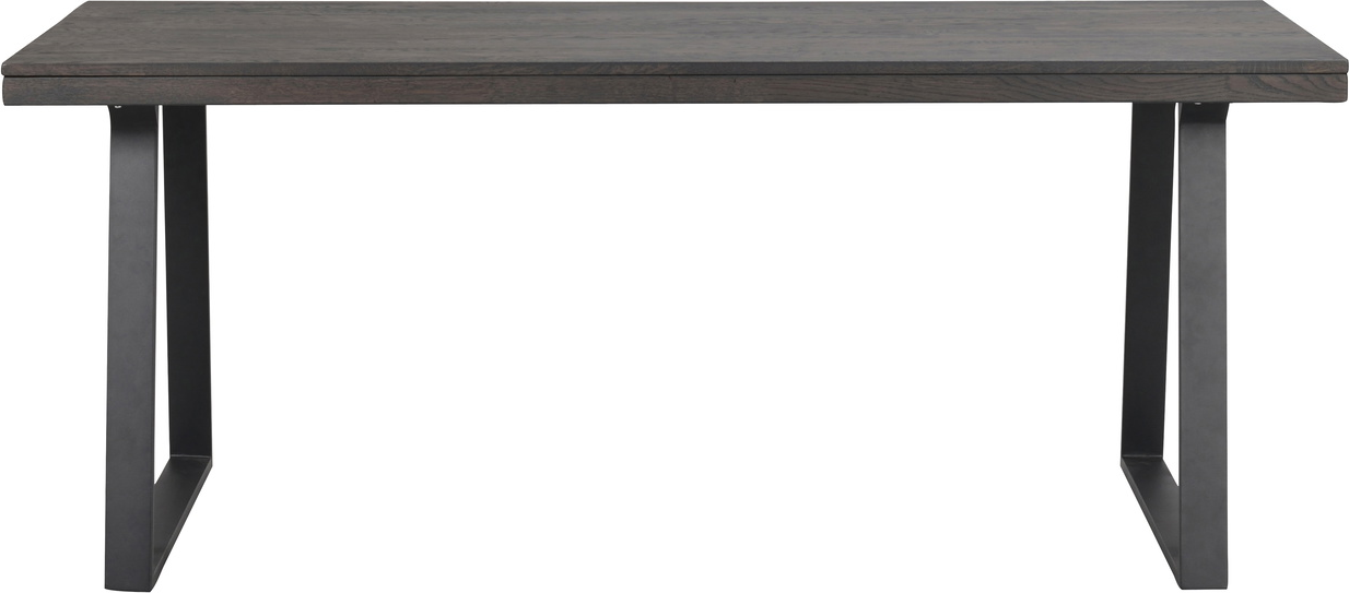 Spisebord Rowico Brooklyn massiv eg med mat sort metalben 170x95 cm FSC 100% certificeret Spisebord Rowico Brooklyn massiv eg med mat sort metalben 170x95 cm FSC 100% certificeret