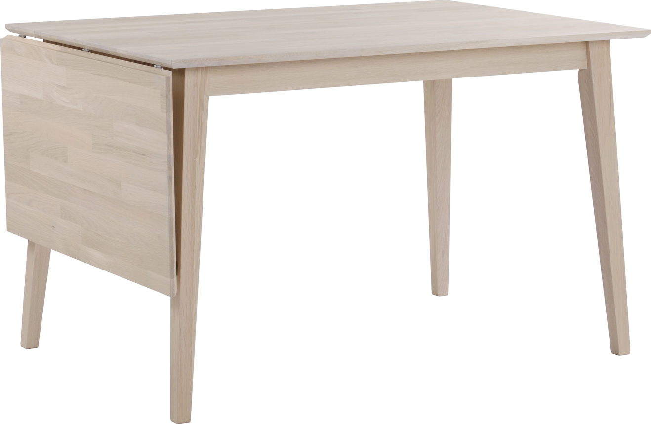 Spisebord Rowico Filippa i hvidkalket olieret egetræ 100% FSC med klapplade 120 - 165 cm Spisebord Rowico Filippa i hvidkalket olieret egetræ 100% FSC med klapplade 120 - 165 cm