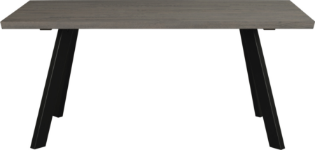 Spisebord Rowico Fred FSC®-certificeret egetræ 170 x 95 cm mørkebrun stålbørstet