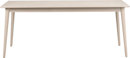Spisebord Rowico Tyler i hvidkalket massiv egetræ 180x90 cm FSC-certificeret