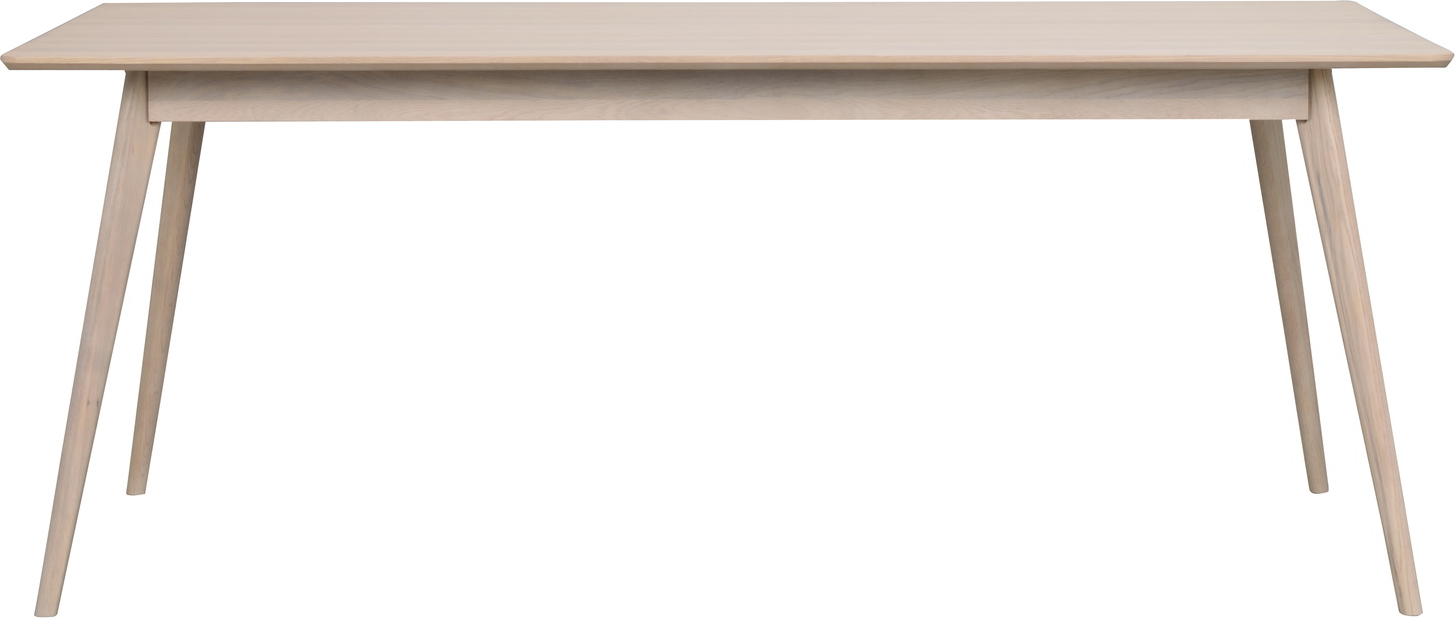 Spisebord Rowico Yumi 190x90 cm hvidkalket egetræsfinér Spisebord Rowico Yumi 190x90 cm hvidkalket egetræsfinér