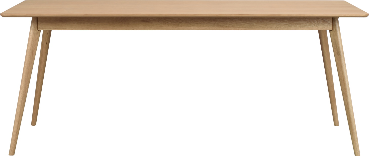 Spisebord Rowico Yumi i lakeret egetræsfiner 190x90 cm slanke skrå ben skandinavisk design Spisebord Rowico Yumi i lakeret egetræsfiner 190x90 cm slanke skrå ben skandinavisk design