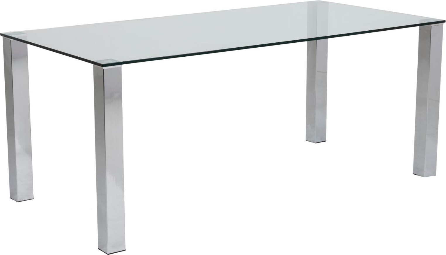 Spisebord Signature Ariselle i hærdet glas & kromstel 180x90 cm Spisebord Signature Ariselle i hærdet glas & kromstel 180x90 cm