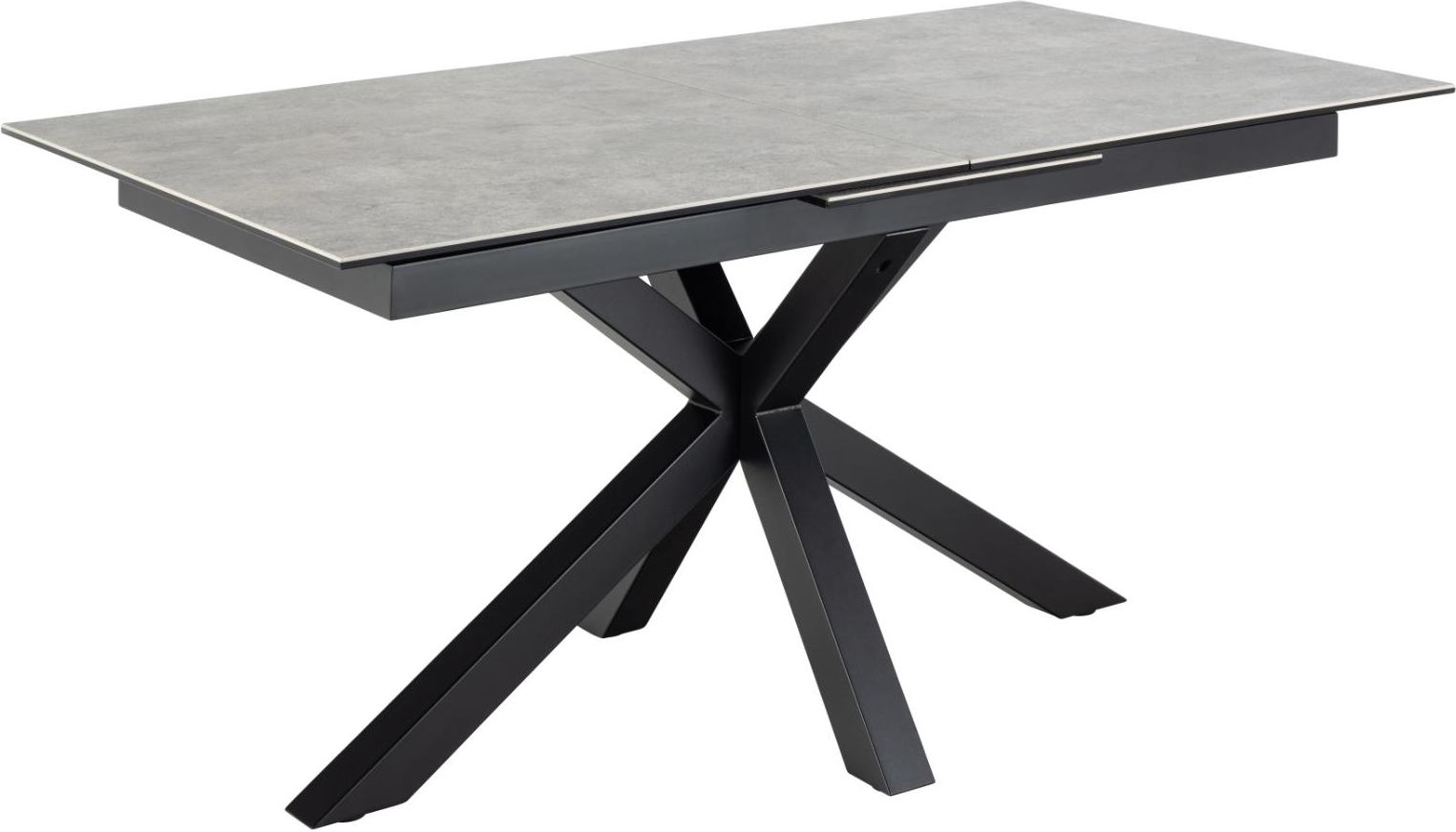 Spisebord Signature Bellona i grå Anista keramik med mat sort stålstel 210x90 cm Spisebord Signature Bellona i grå Anista keramik med mat sort stålstel 210x90 cm