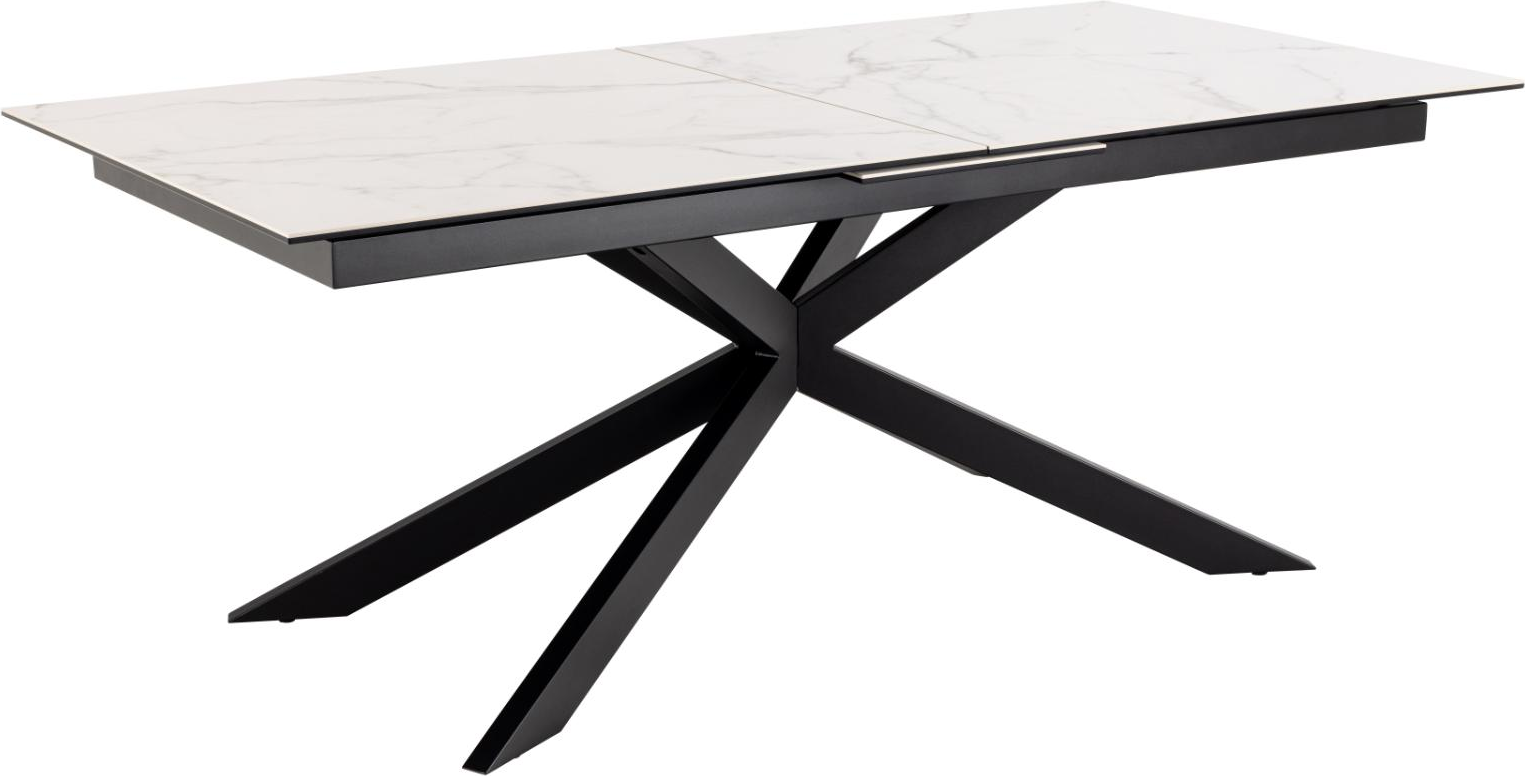 Spisebord Signature Unaelle hvid Akranes keramik mat sort stel 240x100 cm Spisebord Signature Unaelle hvid Akranes keramik mat sort stel 240x100 cm