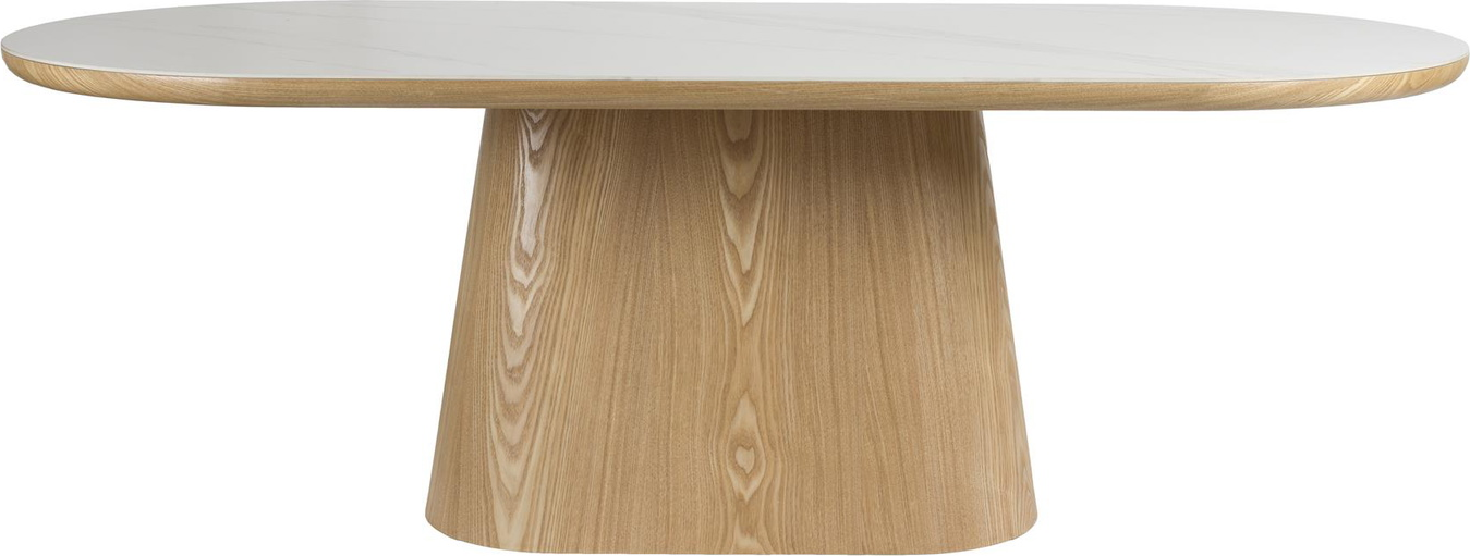 Spisebord Studio White Almira ovalt natur egetræsfiner 180x90 cm Spisebord Studio White Almira ovalt natur egetræsfiner 180x90 cm