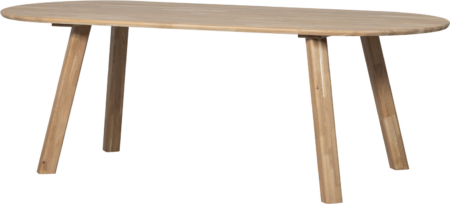 Spisebord WOOOD Tablo 220x90 cm massiv egetræ FSC-mix natur rektangulært