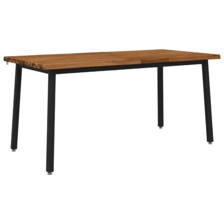 Spisebord med live edge 160 x 70 x 75 cm i massivt akacietræ