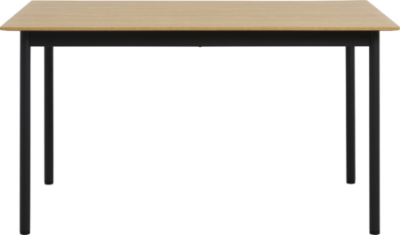 Spisebord / spisestuebord Nordique Design PENSACOLA 140x85 cm H75 MDF bordplade, metal stel natur/sort