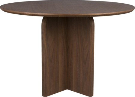 Studio White Laurent spisebord rund Ø120 cm MDF mørk natur