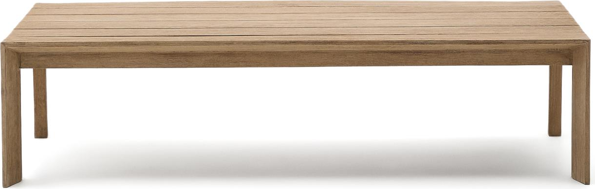 Udendørs sofabord/kaffebord Kave Home Ambra i massivt akacietræ med røget hvid top - Beige Udendørs sofabord/kaffebord Kave Home Ambra i massivt akacietræ med røget hvid top - Beige