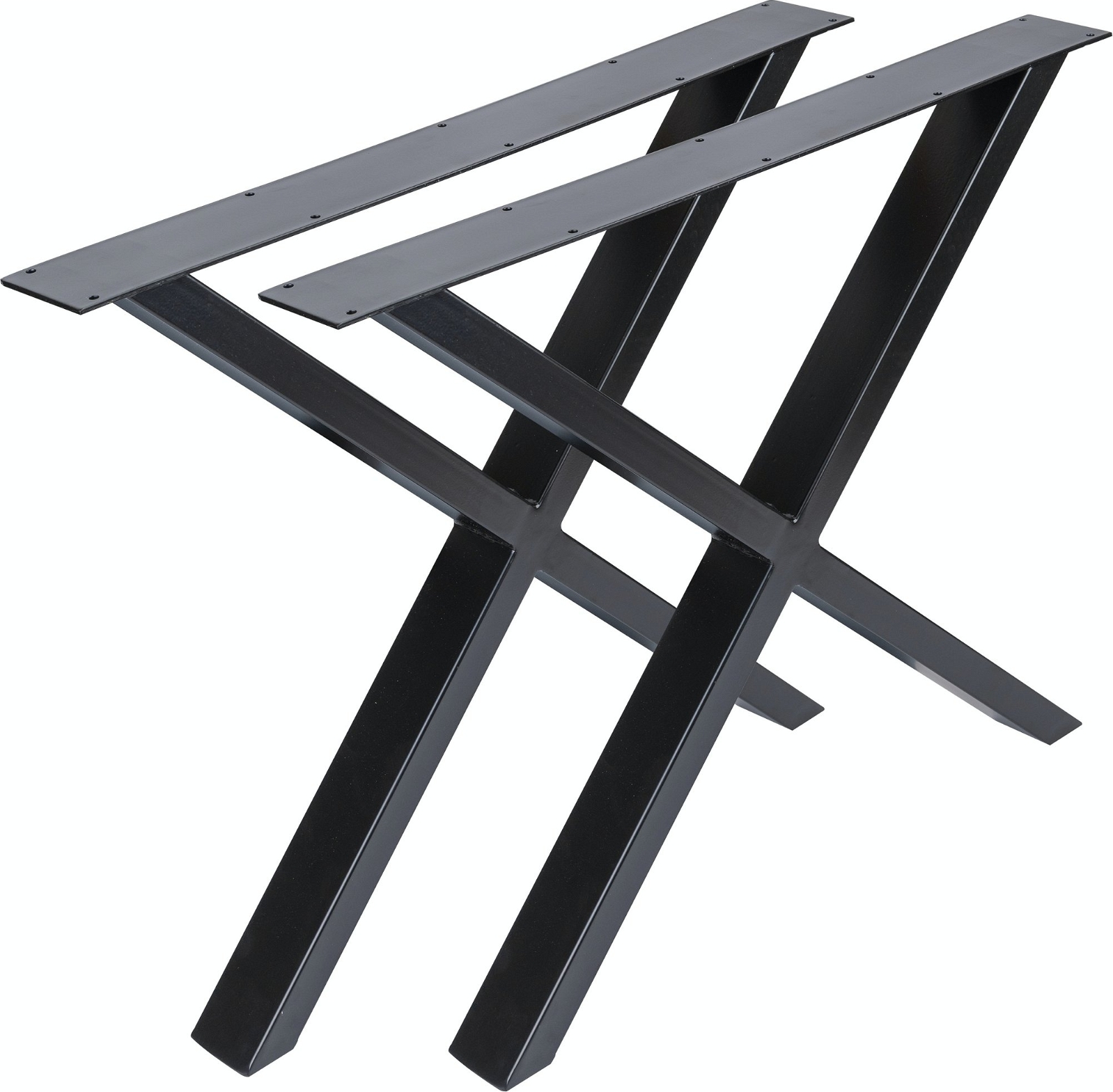 Understel til spisebord Nielsen Design Oscar - sort pulverlakeret krydsstel H71,5 x B75,5 cm bæreevne 200 kg Understel til spisebord Nielsen Design Oscar - sort pulverlakeret krydsstel H71,5 x B75,5 cm bæreevne 200 kg
